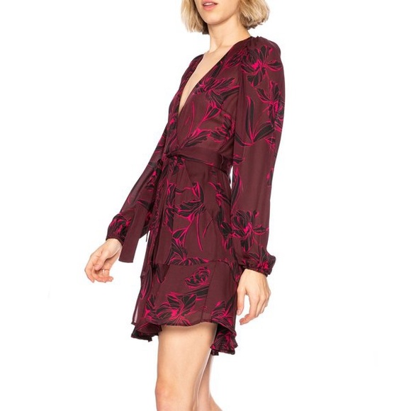 A.L.C. Embrey Dress in Bordeaux - Picture 3 of 9